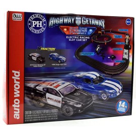Auto World/Premium Hobbies Highway Getaway Mustang VS Viper HO Scale Slot Car Race Set CP7974