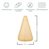 wisefood Palm Leaf Pizza Square, Pack of 25, Disposable Triangle