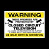 CCTV Closed Circuit Television Premises Protected Plastic Sign with 4