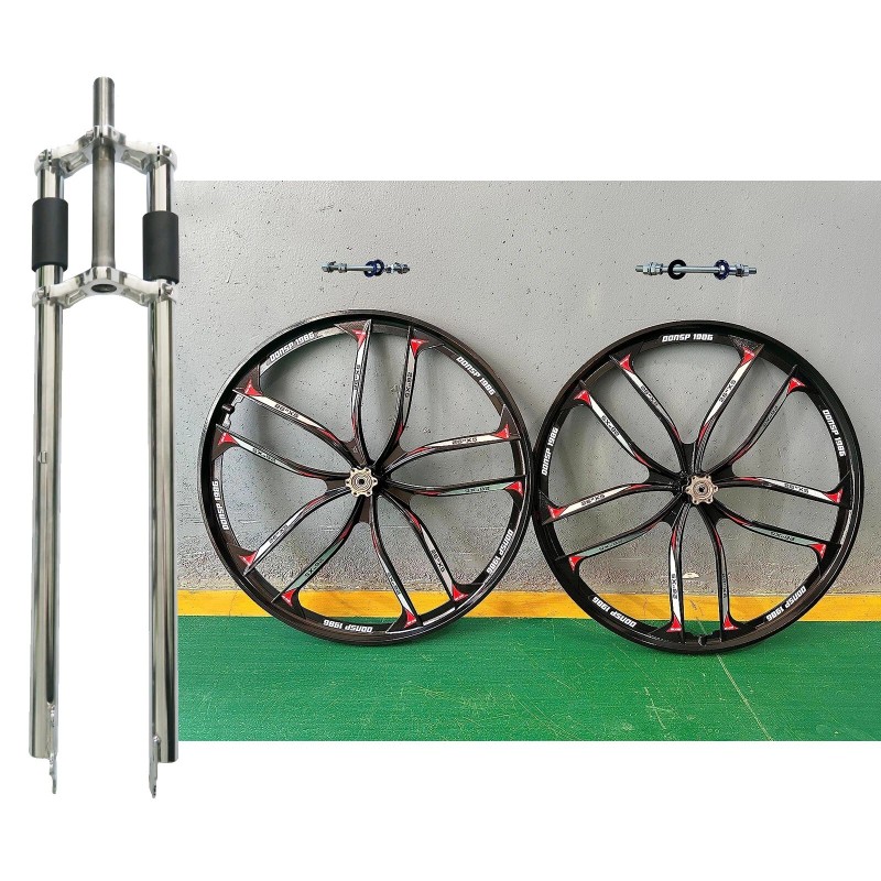 DONSP1986 26" Bicycle Fork, 1" Threaded (NON)Suspensio - 12G 48S