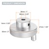 sourcing map Aluminum Alloy Handwheel 50mm OD 6mm Bore Lathe