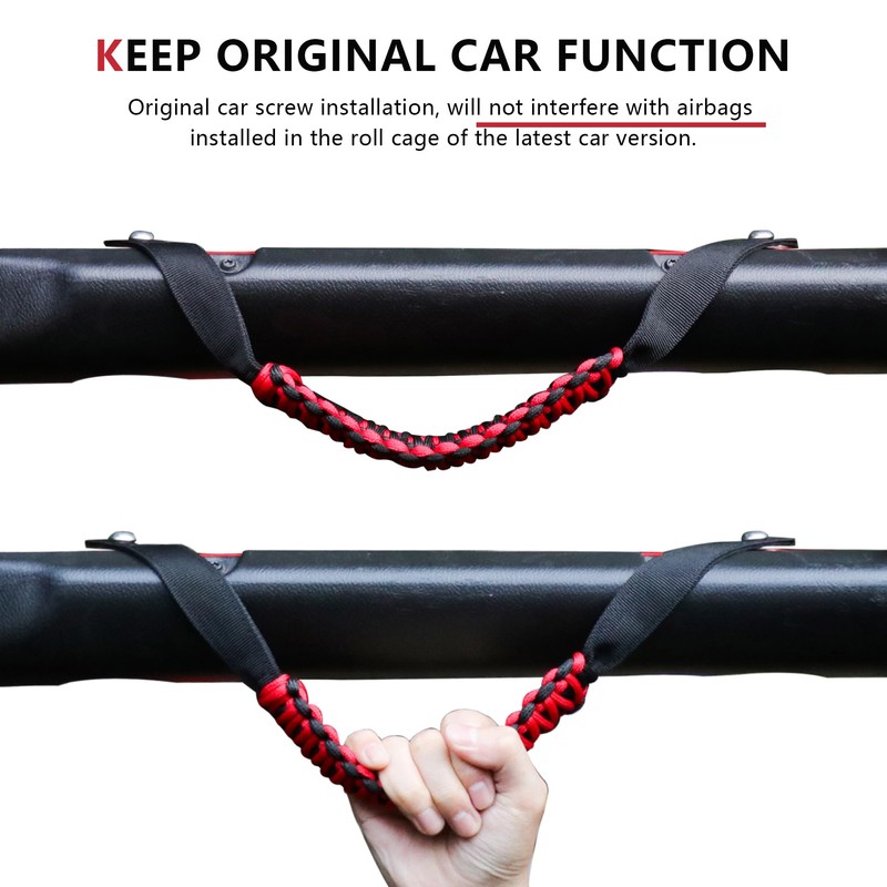RERPRO Front Door Roll Bar Grab Handles Compatible with 2018-2024