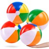 JOYIN 4-Pack 20" Beach Balls - Large Rainbow Beach Ball