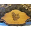 Turkey Fan Plaque-Engraved Hardwood