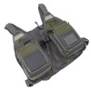 Fly Fishing Vest Reflective Strips Mesh Lining Fishing Vest Adjustable