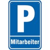 'Parking Sign or Sticker – Parking Employees Aluminium Composite 3