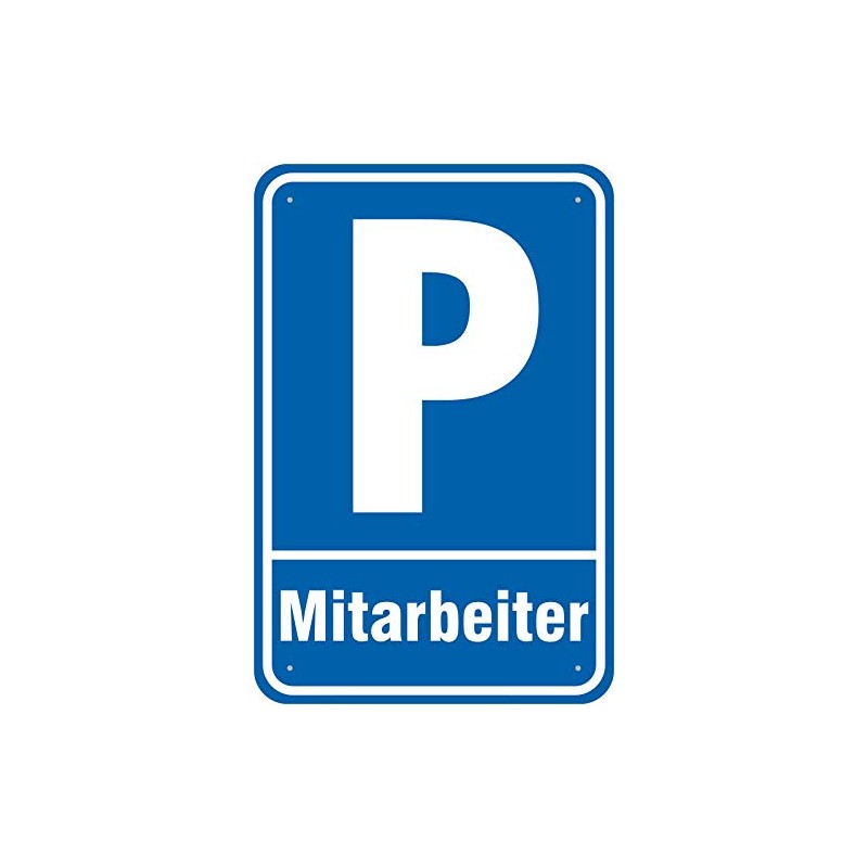 'Parking Sign or Sticker – Parking Employees Aluminium Composite 3