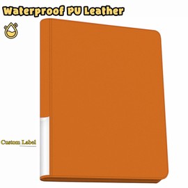 Premium 1280+ Capacity 20-Pocket Side Loading Trading Card Binder, Ringless Acid-Free Pages for TCG, MTG, Sports Cards, Game & Collector Storage Album with Customizable Labels (Orange)