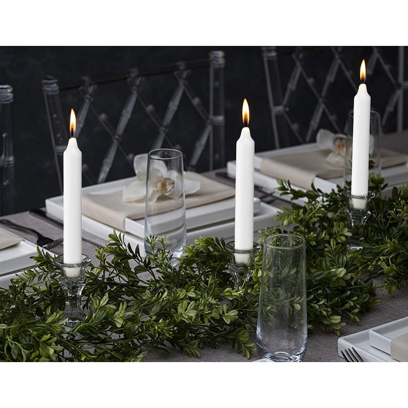 BOLSIUS White Candlesticks - 2 Packs = Total 90 Candles