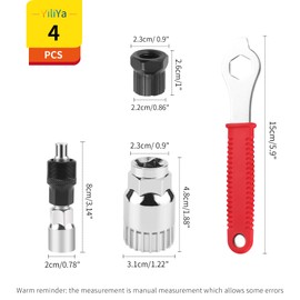 YiliYa Bicycle Crank Puller and Bottom Bracket Tool, Crank Puller Tools with 16 mm Key Bicycle Bottom Bracket Remover Set for Disassembly of Bicycle Cranks