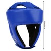 Boxing Helmet PU Leather Adjustable Head Guard Sanda Kickboxing Training