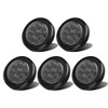 Partsam 5Pcs 2 Inch Round Led Marker Lights 9 Red