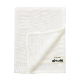 mimixiong 100% Cotton Baby Blanket Knit Cellular Toddler Blankets for Boys and Girls Size 40x30 Inch White 40x30 Inch
