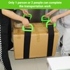 2 Pack Lifting Moving Straps with 2 Pair Non-Slip Gloves,
