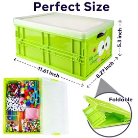 FUNZBO - Kits de suministros de artes y manualidades todo en uno para niños y niñas de +4 años - con limpiadores de tuberías, calcomanías de paletas, papel de construcción, pompones y ojos brillantes