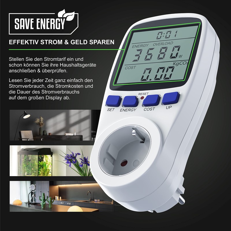 CSL - Energy Cost Meter - Power Consumption Meter, Energy