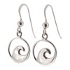 Touch Jewellery 925 Sterling Silver Wave Drop Earrings