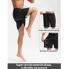 BALEAF Swim Shorts Men Rash Guard Swimming Trunks with Zip