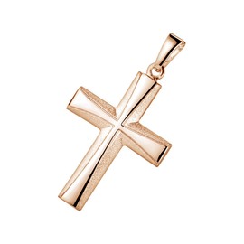MATERIA by Matthias Wagner Cross Pendant 925 Silver Rhodium-Plated or Gold-Plated, Silver