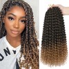 Ubeleco Ombre Blonde Passion Twist Hair,14 Inch Water Wave Crochet