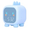 LED Alarm Clock Mini Portable Voice Control Temperature Display USB