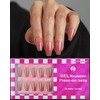 SUPNAIL 16 Sizes Coffin Press on Nails Reusable 32pcs Glossy
