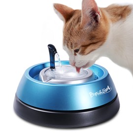 UPIHOM Cat Water Fountain, 61 oz/1.8 L Automatic Drinking Water Dispenser with 3 Washable Replacement Filters, Pet Water Fountains for Cats Indoor, Ultra-Quiet Pet Water Fountain Easy to Clean