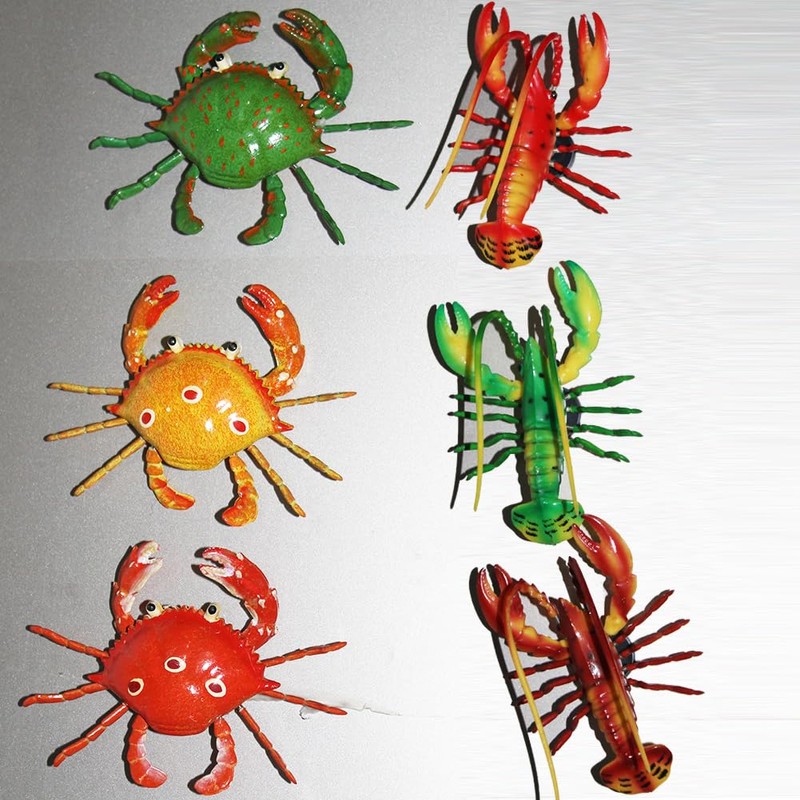 10 PCS Magnetic Refrigerator Magnets Funny Cute Crabs and Lobsters