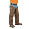 High-N-Dry Briarproof, Waterproof, Brush Protector Chaps, Made in U.S.A. (Brown,