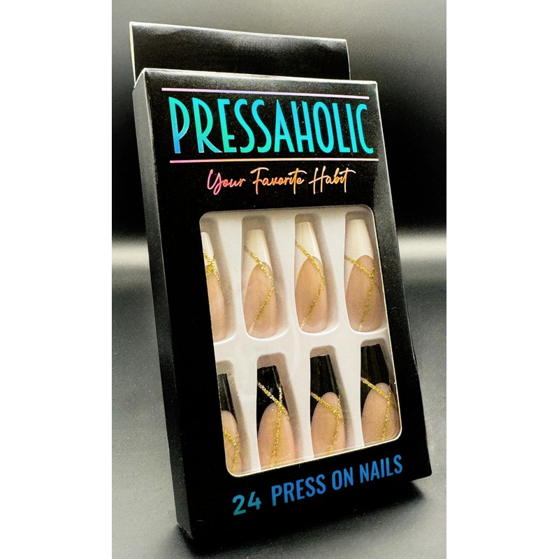 Pressaholic Press On Nails- 24 Press On Nails Style: (I'm