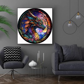 Meothan Eye Diamond Painting Kits for Adults - Eyes Diamond Art Kits for Adult Beginner, Full Round Drill Flower Eyes Gem Art Kits for Gift Home Wall Decor (16x12 inch)