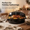 19.3" Large Roasting Pan with Rack and Lid, Granite Enameled