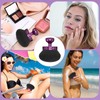 Self-tanning brush, extra purple powder brush, large, portable tanning body