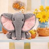 CODGP Crochet Kit,13in Crochet Animal Kit Elephant,Crochet Starter Kit Gift