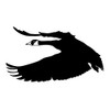 Goose Flying Decal Flying Goose Sticker Flying Goose Patch 1225