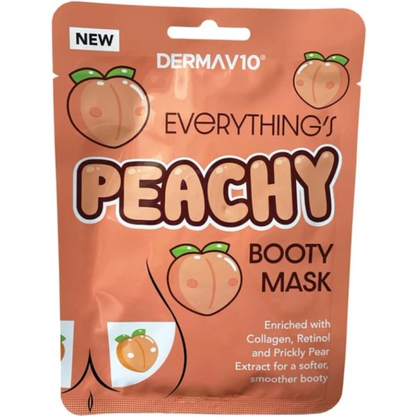 Derma V10 Printed Booty Mask Peachy