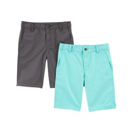 Simple Joys by Carter's Boys' Shorts (Pack of 2), Grey/Mint Green