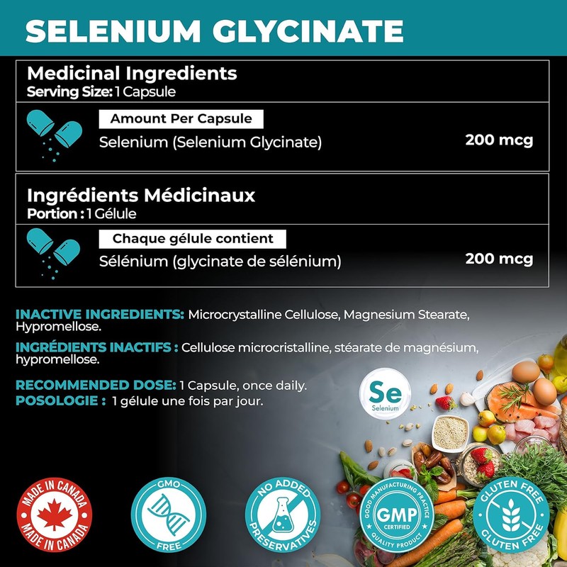 Extra Strength Max Absorb Selenium Glycinate 200 mcg | 160