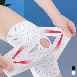 관절 헬스 보호대 스포츠 무릅보호대 스트랩 무릅보호대남성 등산 무릎 스포츠무 슬개골 Joint Support Sports Knee Protector Strap for Men Hiking and Sports Knee Protection [White]