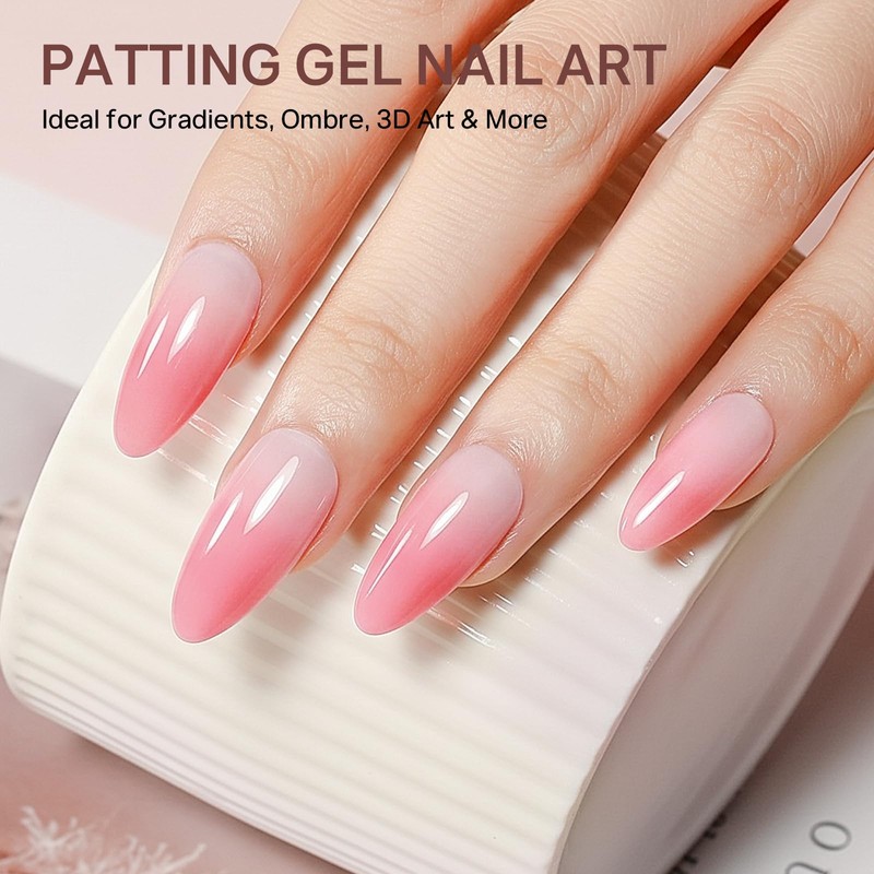 9 Neutral Colors Patting Gel Polish Palette for Ombre Nail