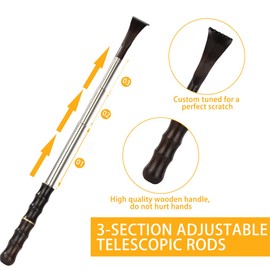 Back Scratchers Extendable Back Scratcher Solid Wood Handle Telescoping Scratcher Portable Tickler Wooden Claw Tickling Tool for Women Men Itching Relief