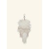 Oyani Keychain Yannie Cat Charm, White, 4.5 inches (11.5 cm)