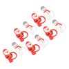 10Pcs Christmas Straw Covers Caps Cartoon Soft Silicone Christmas Straw