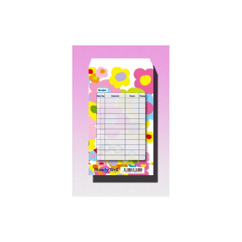 月謝袋 北欧 マカロンカラー フラワー 10枚