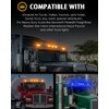 Partsam Cab Light, 5Pc 17LED Dual Color Square Cab Marker