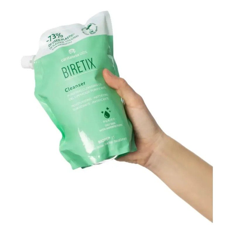 Gel Purificante Biretix Cleanser 400ml Refill Repuesto