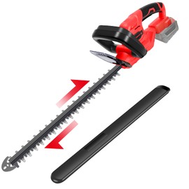 Tronyan Hedge Trimmer Compatible with Milwaukee 18V Battery (Tool Only), Cordless Bush Trimmer with 1600RPM Brushless Motor, 22 Inches Steel Blade with 3/5'' Cutting Capacity (No Battery)