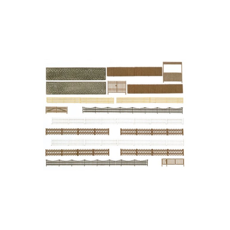 Busch 6017 H0 Zäune, Mauern, Tore