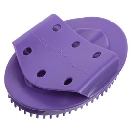 Outanaya Oval Handheld Body Massage Brush with Essential Oil Applicator for Head Waist Belly Legs Plastic Construction Contour Fitting Design for Home Beauty and Relaxation