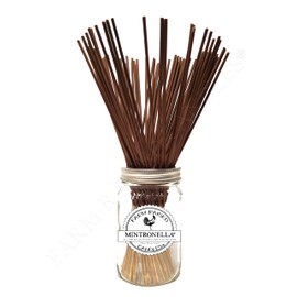 Farm Raised Candles USA Made - Bulk Pack Mosquito Repellent Incense Plant Based Natural Mosquito Gnat's & No See um Outdoor Patio Sticks Mintronella